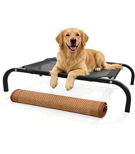 Amazon | 犬用ベッド 高架式 中型犬用 犬コット メッシュ ひんやり